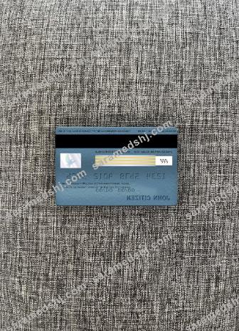 Moldova Victoriabank visa classic card photolook back